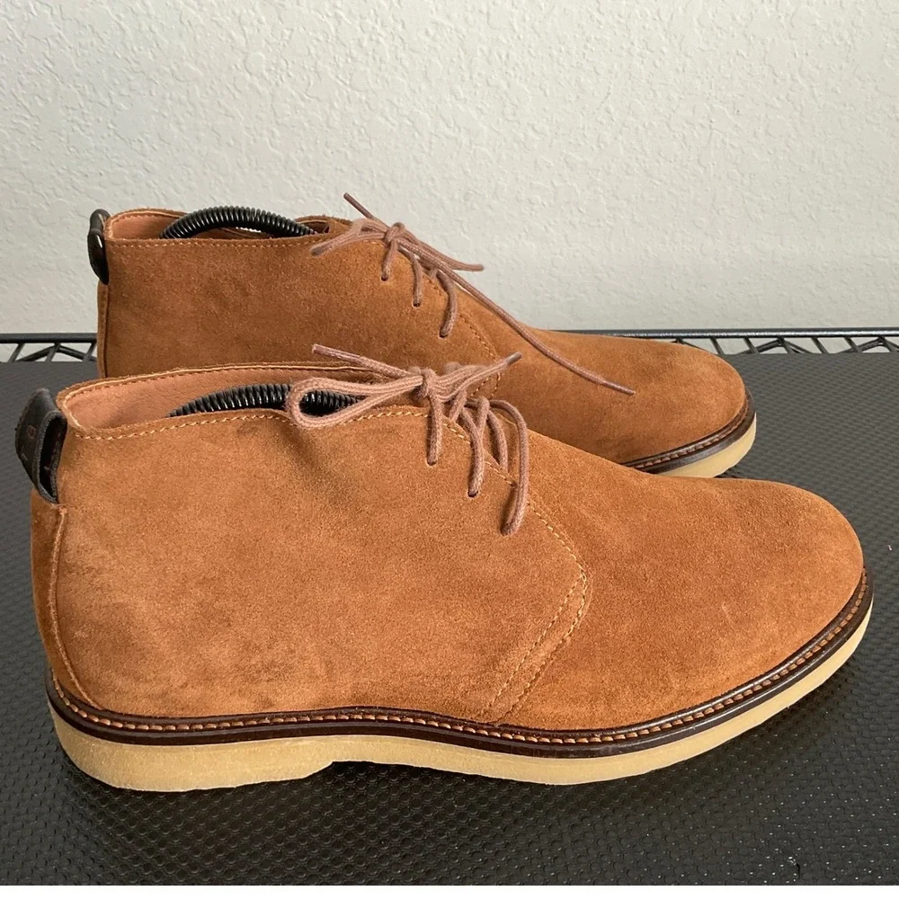 Shoe The Bear Mens Tan Suede Desert Chukka Boots Crepe Sole EU 42 US 9 PSW55